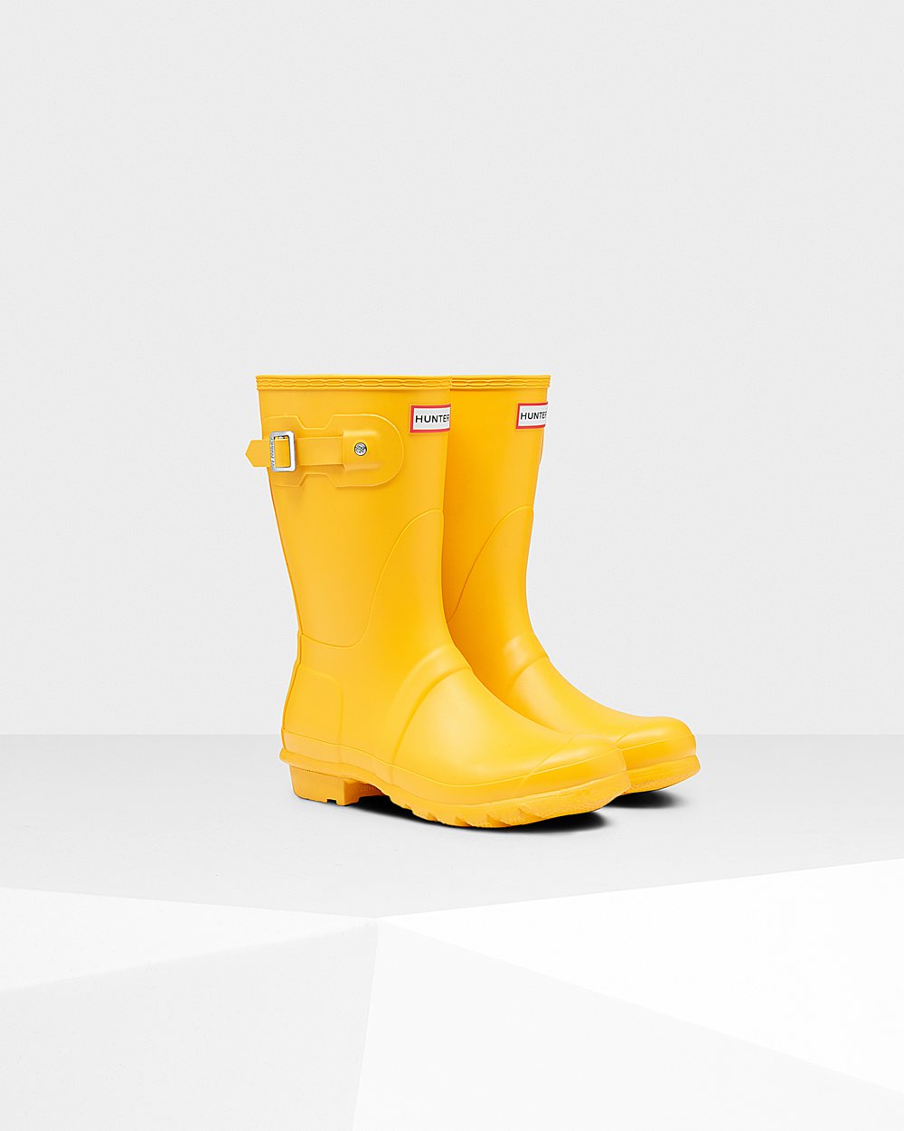 Womens Hunter Short Rain Boots Yellow - Original - 3651907-XA